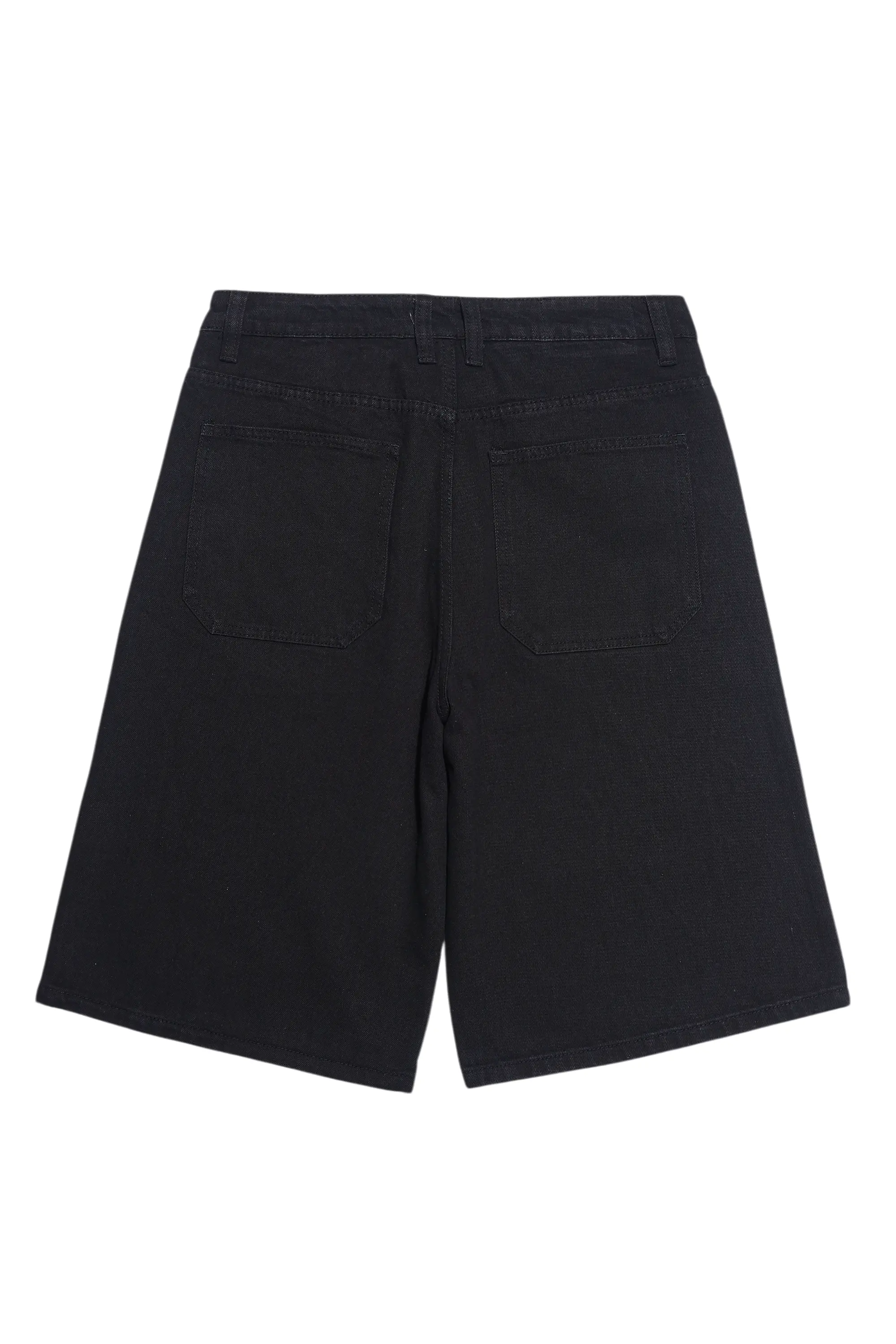 Amasa Black Rhinestone Jort