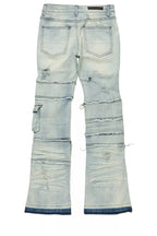 Boys Folant Light Blue Stacked Flare Jean