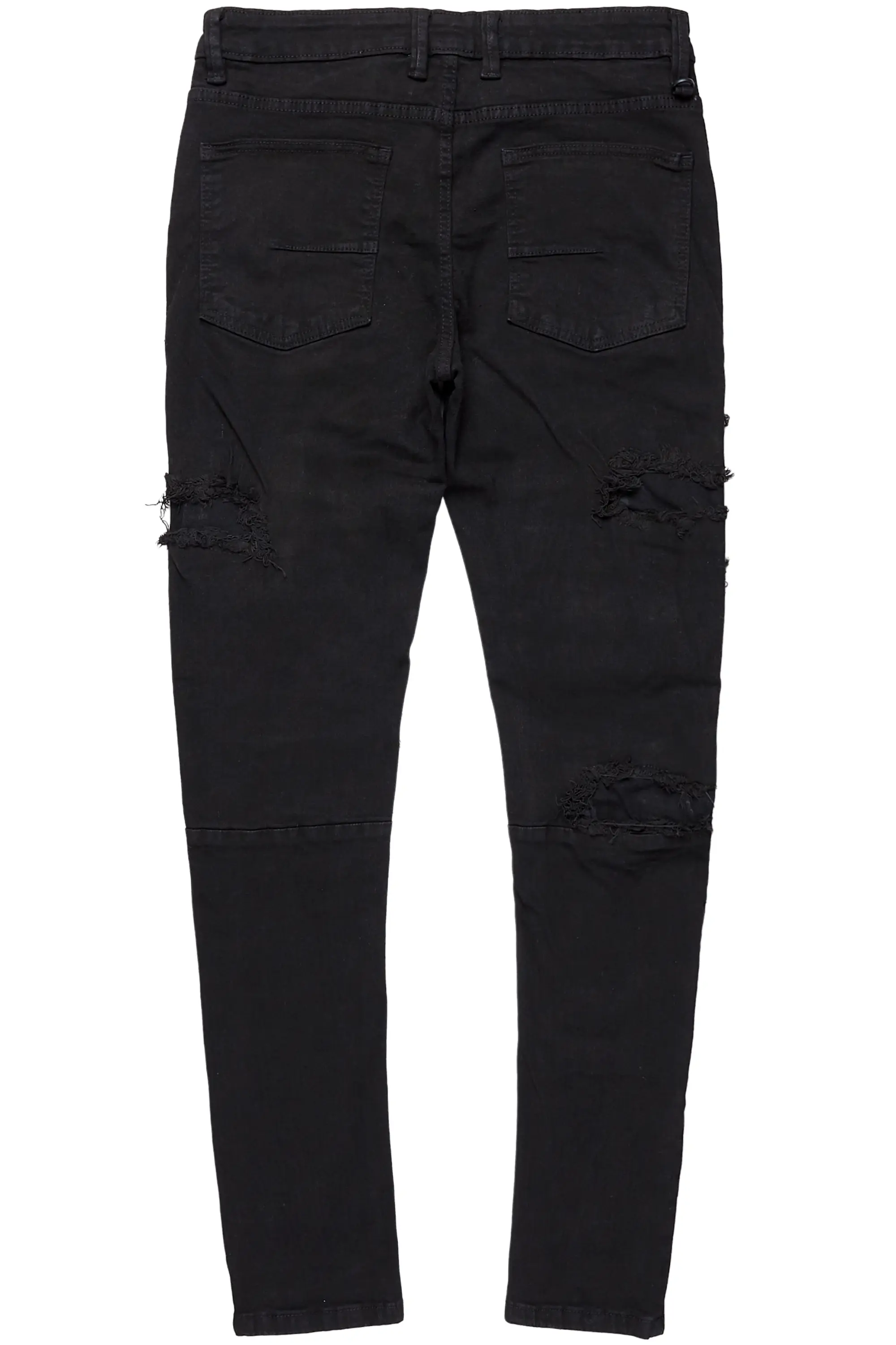 Dalit Jet Black Under Patch Skinny Fit Jean