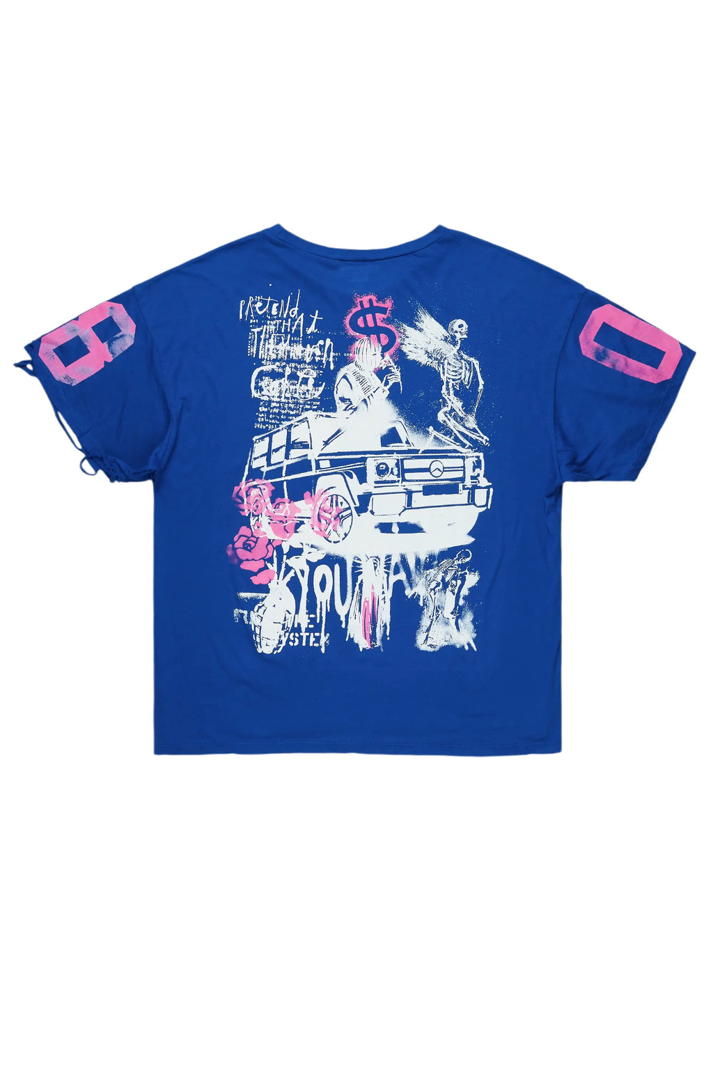 Sharrie Royal Blue Oversized T-Shirt