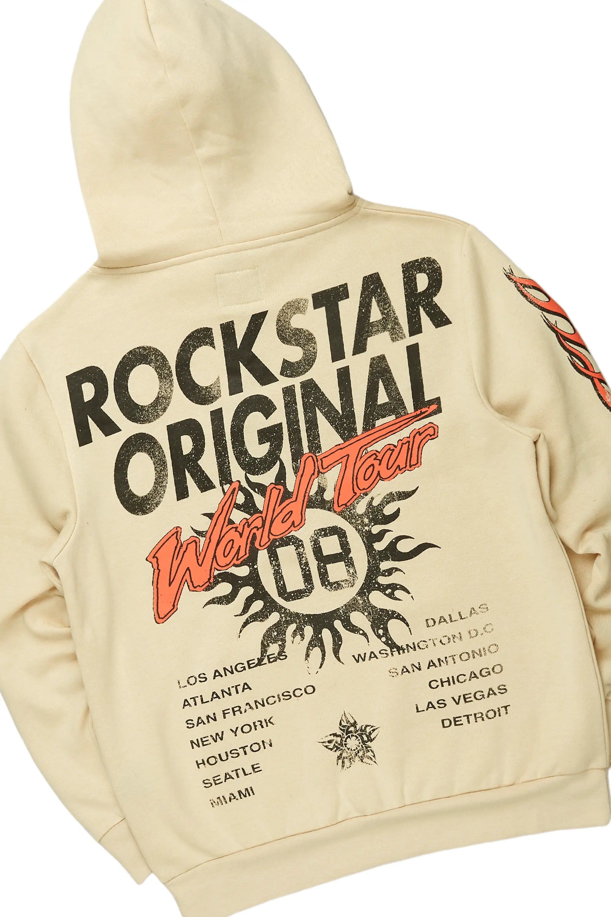 Yash Beige Super Stacked Flare Pant Set