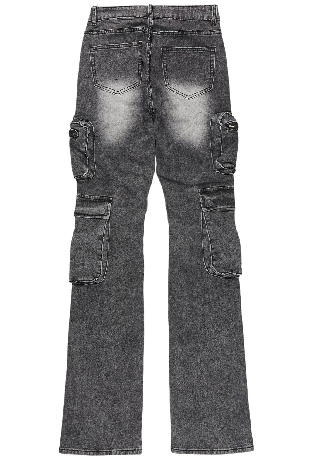 Kailiyah Grey Wash Super Stacked Jean