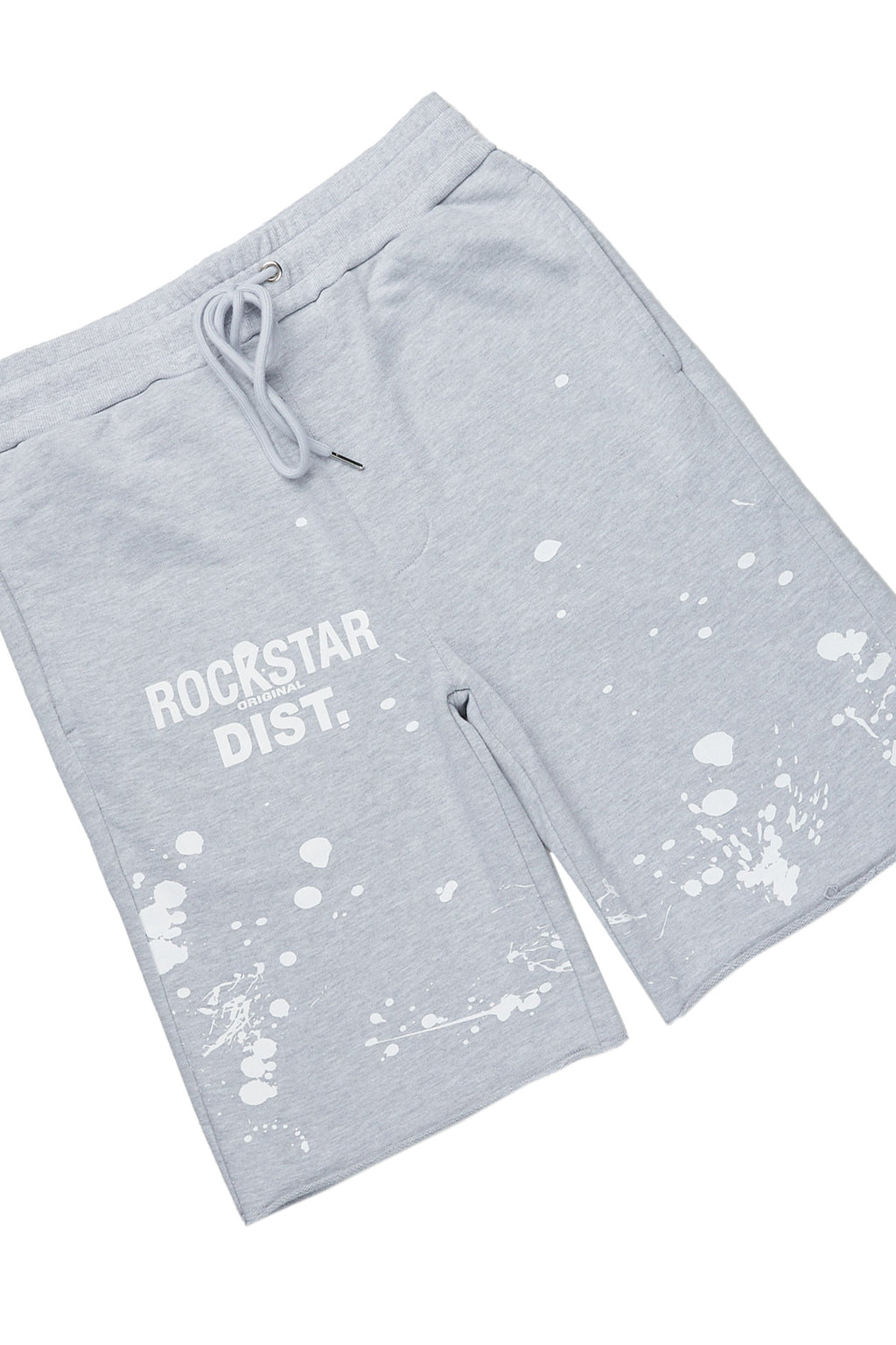 Rafix Heather Grey Graphic T-Shirt Short Set