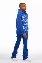 Boys Dag Royal Blue Stacked Flare Jean