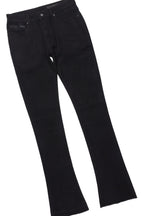 Sana Black/Black T-Shirt/Dag Stacked Flare Jean Set