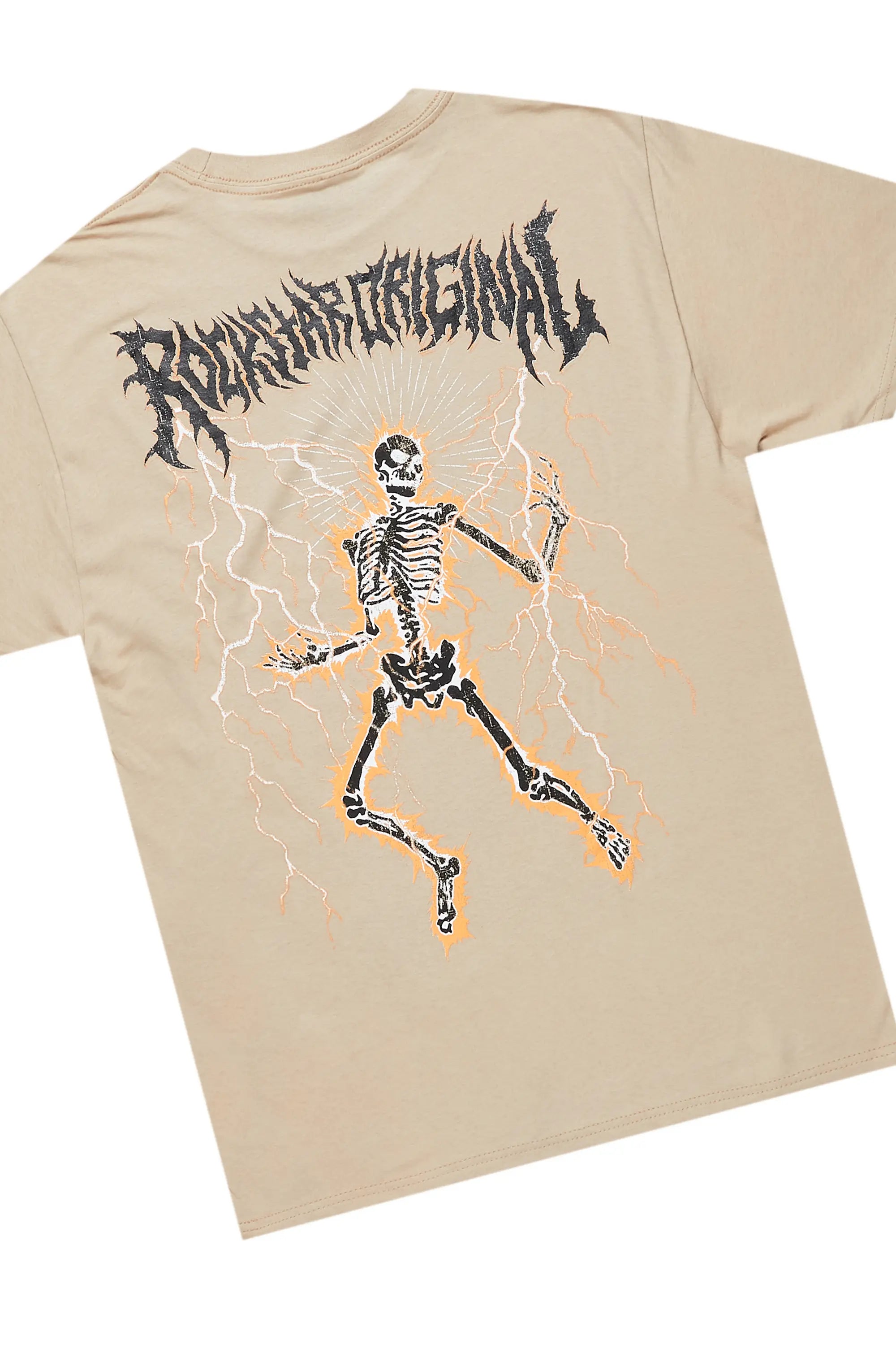 Deathrown Beige T-Shirt Slim Fit Cargo Jean Bundle