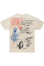 Gabin Beige Graphic Oversized T-Shirt