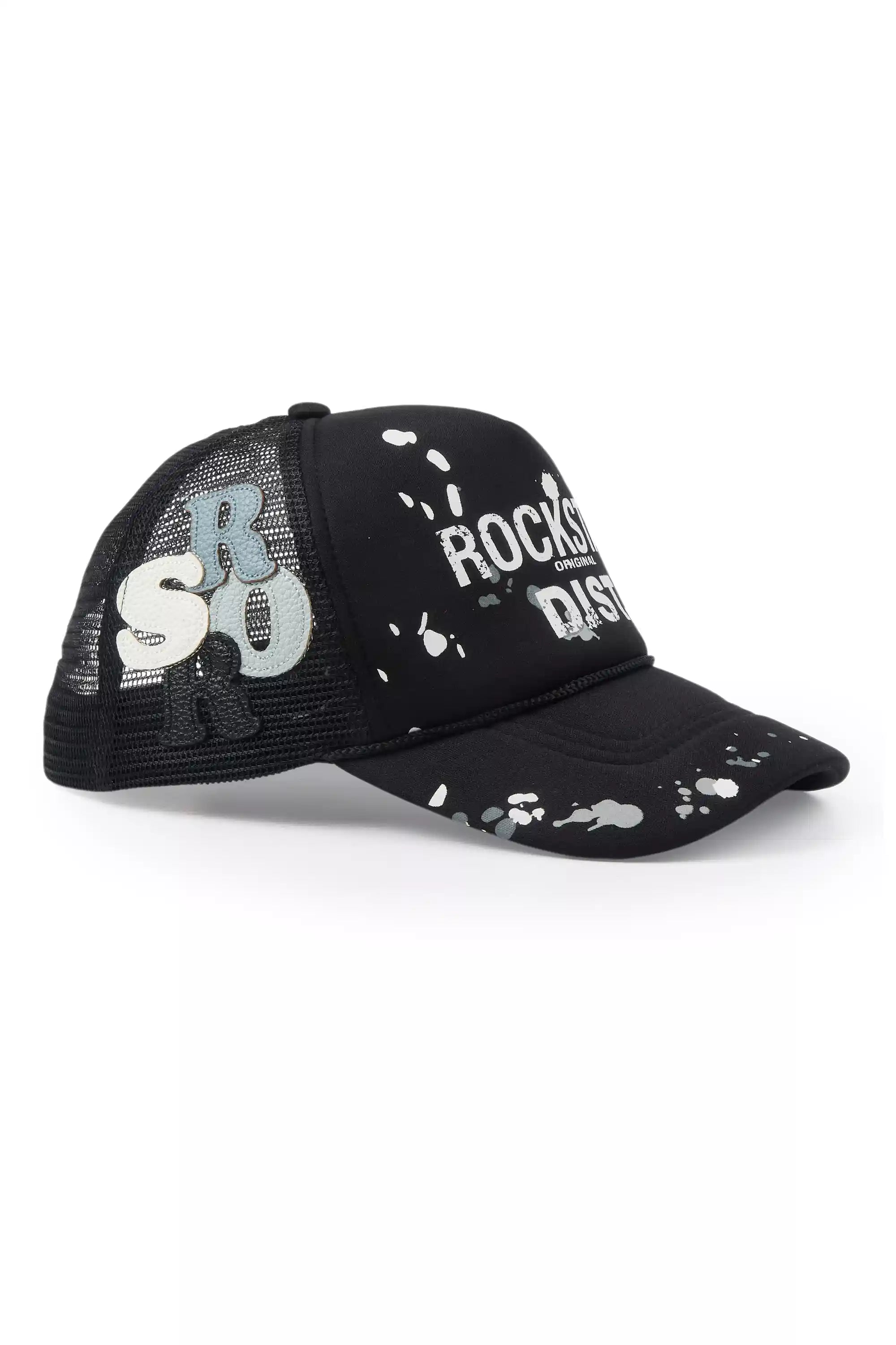 Platon Black Graphic Trucker Hat