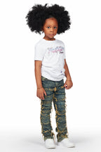 Girls Kazu Vintage Stacked Flare Jean