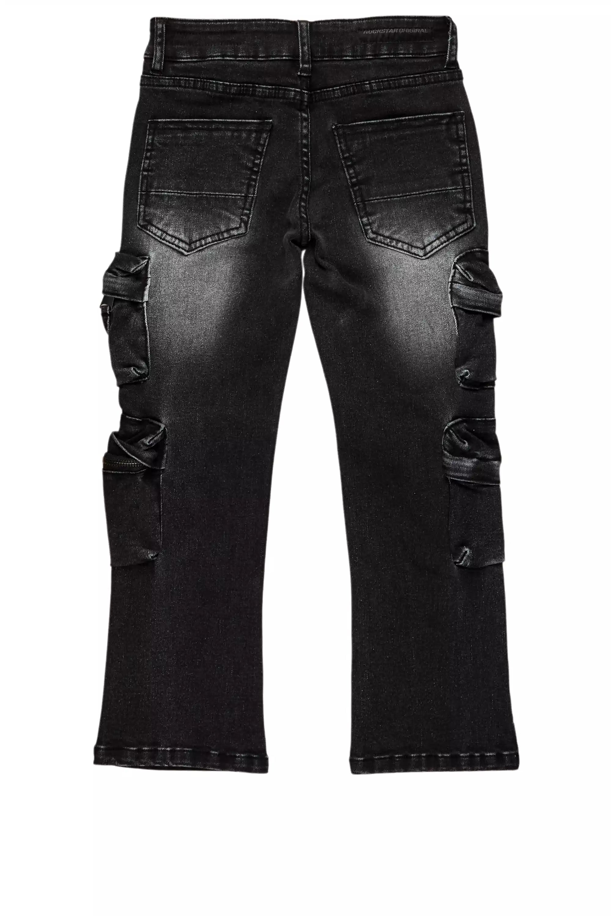 Boys Rodion Dark Grey Slim Fit Cargo Jean