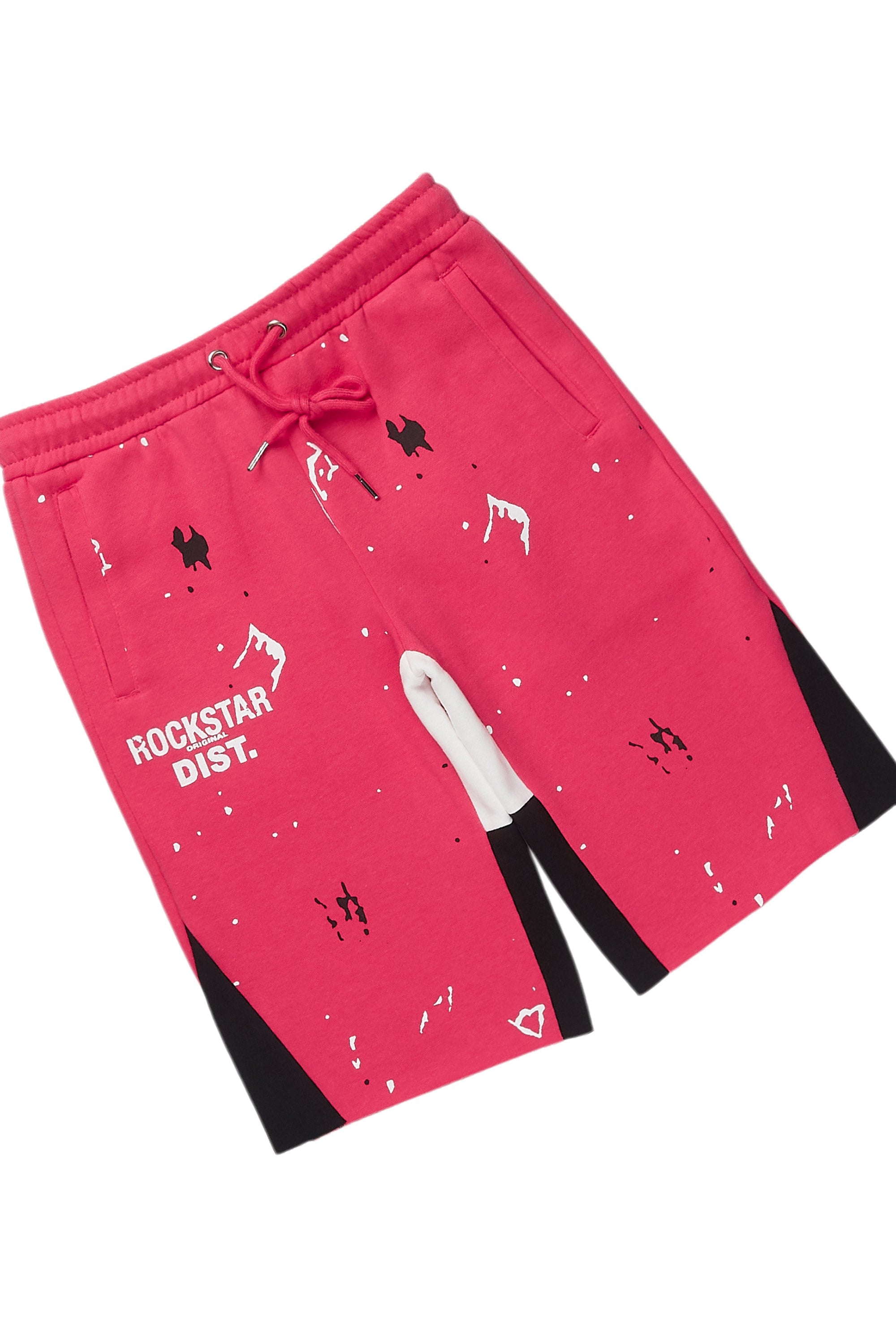 Girls Scottie White/Pink Short Set