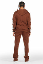Amos Brown Hoodie/Baggy Track Pant Set