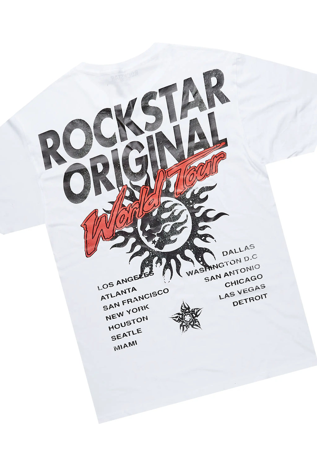 Yash White/Black T-Shirt Stacked Flare Track Set