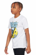 Boys Kai White Graphic T-Shirt