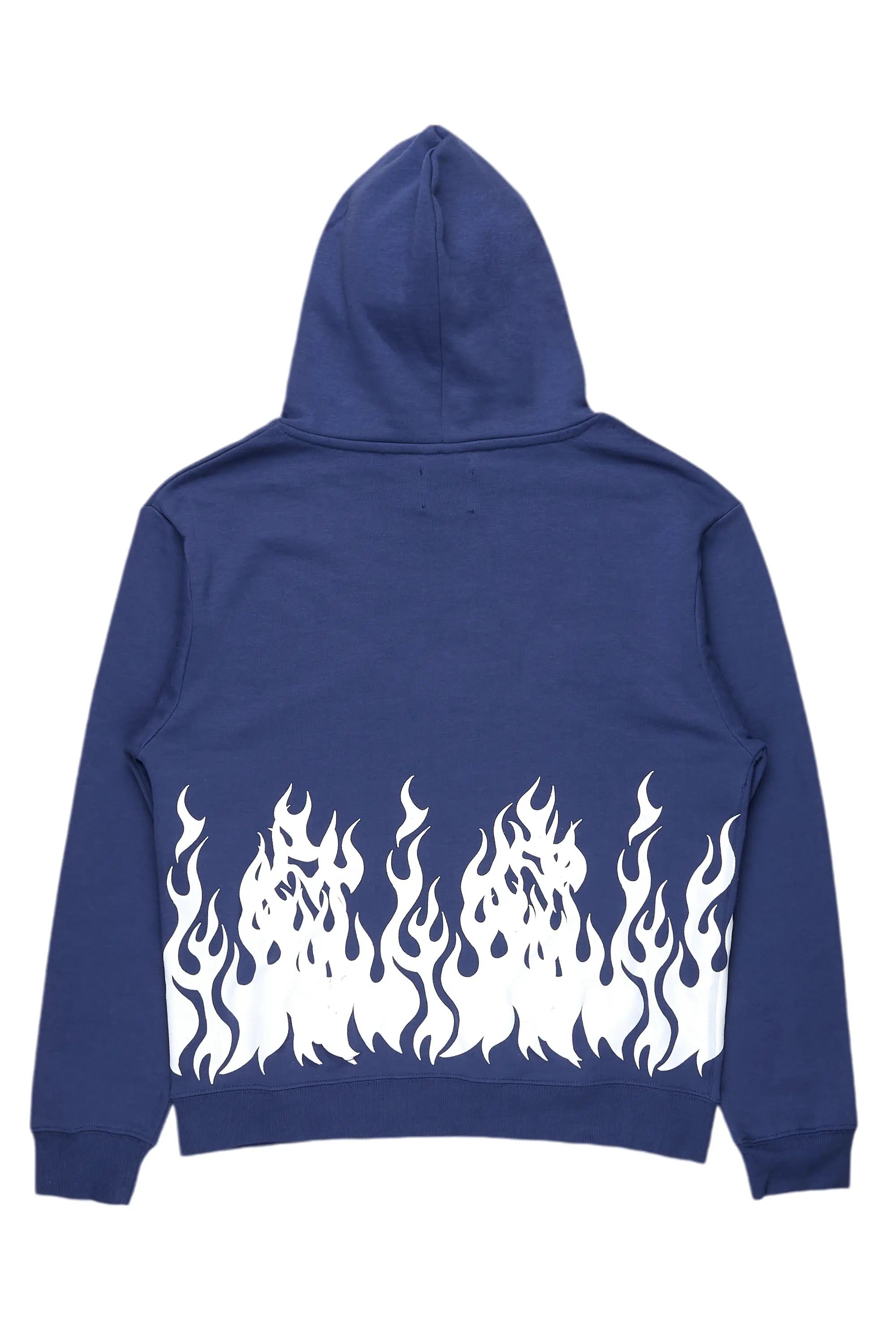 Bubble Navy Graphic Hoodie