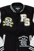 Rush Black/White Varsity Jacket