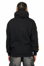Nesta Black Graphic Hoodie