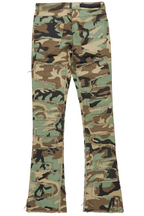 Shake Faded Camo Stacked Flare Jean