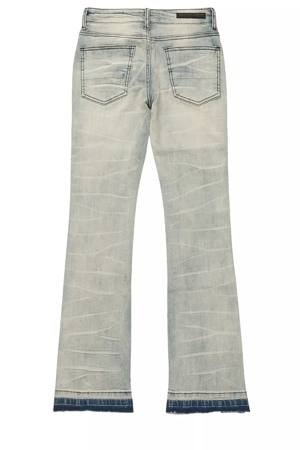 Boys Lakyn Light Wash Slim Stacked Flare Jean