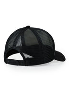 Womens Black/White Basic Trucker Hat
