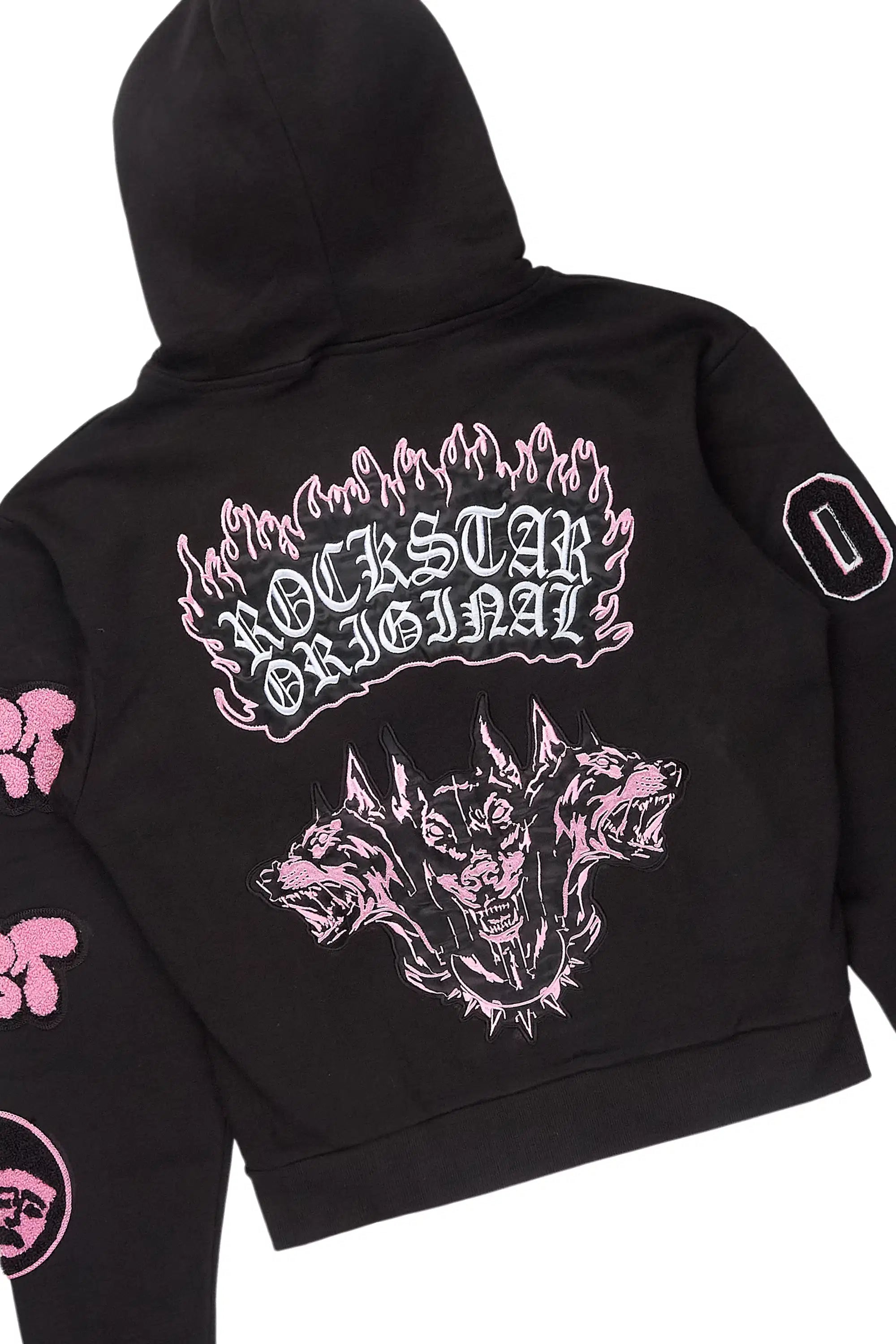 Leslee Black/Pink Super Stacked Trackset