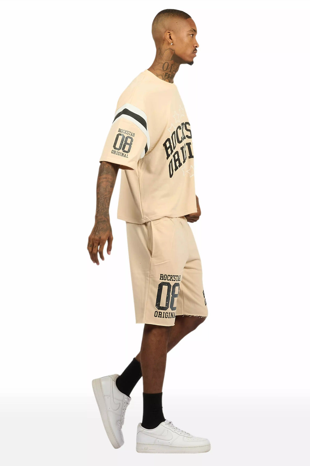 Boe Beige T-Shirt/Short Set