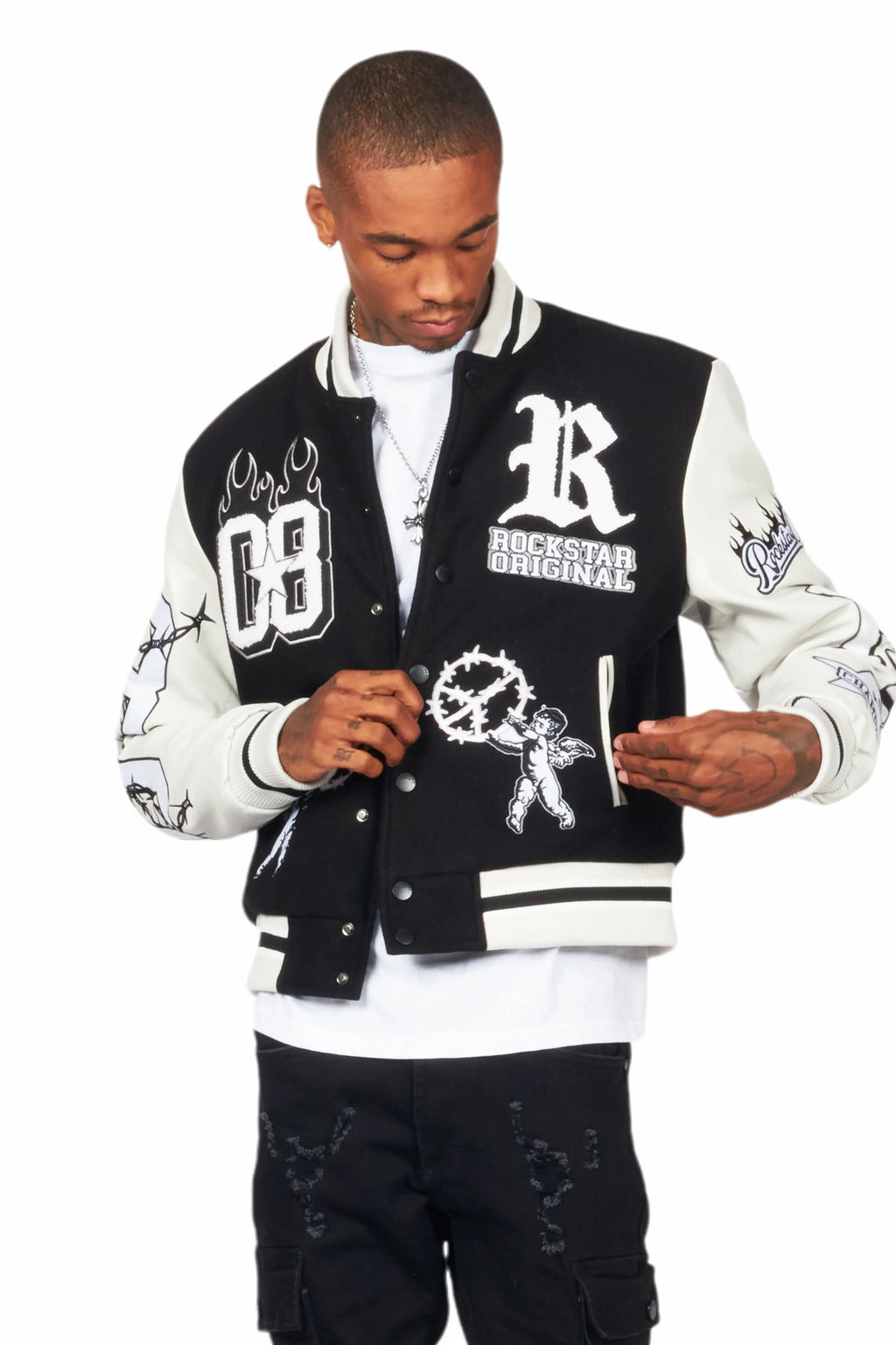 Rune Black Varsity Jacket