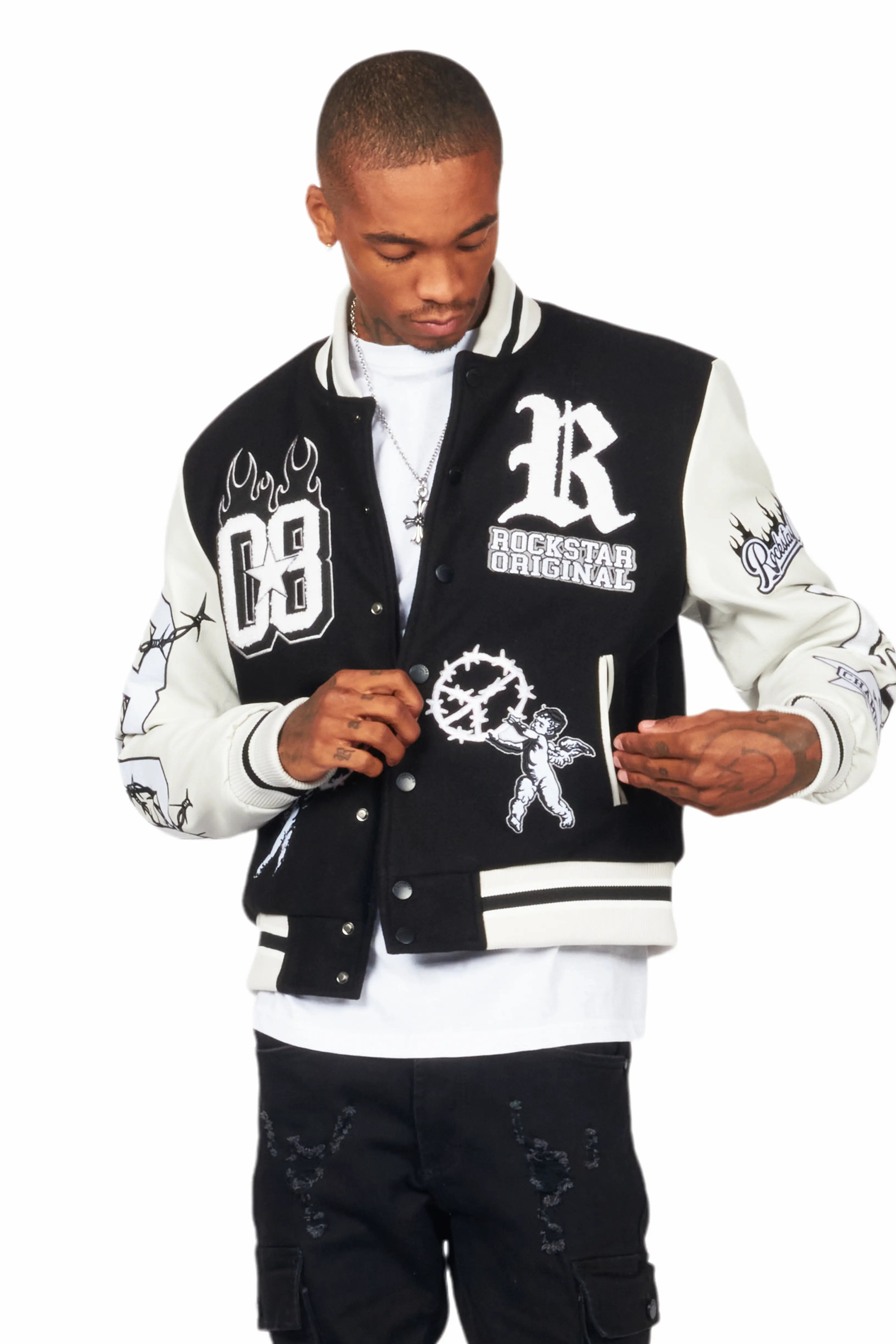 Rune Black Varsity Jacket