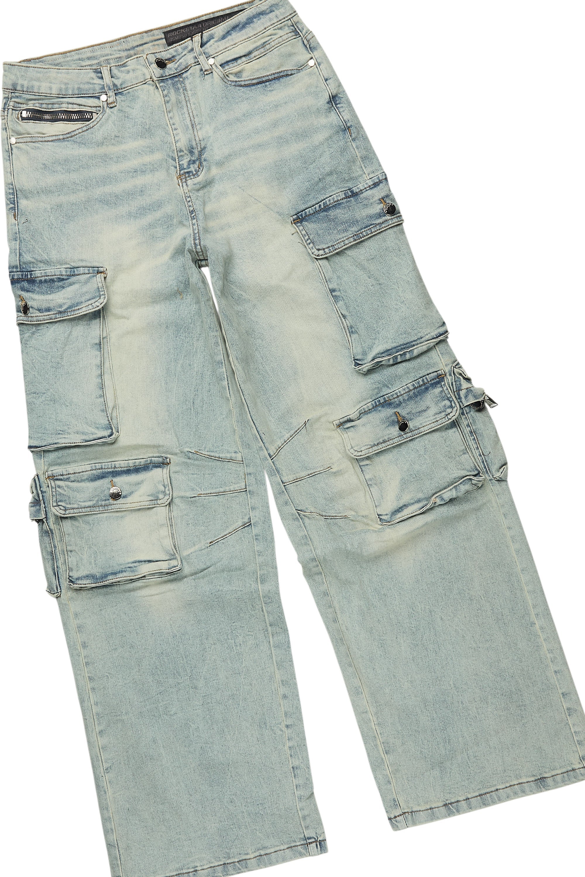 Tarl Beige/Blue T-Shirt/Baggy Fit Jean Bundle