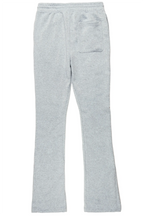 Austin Heather Grey Patchwork Stacked Flare Pants