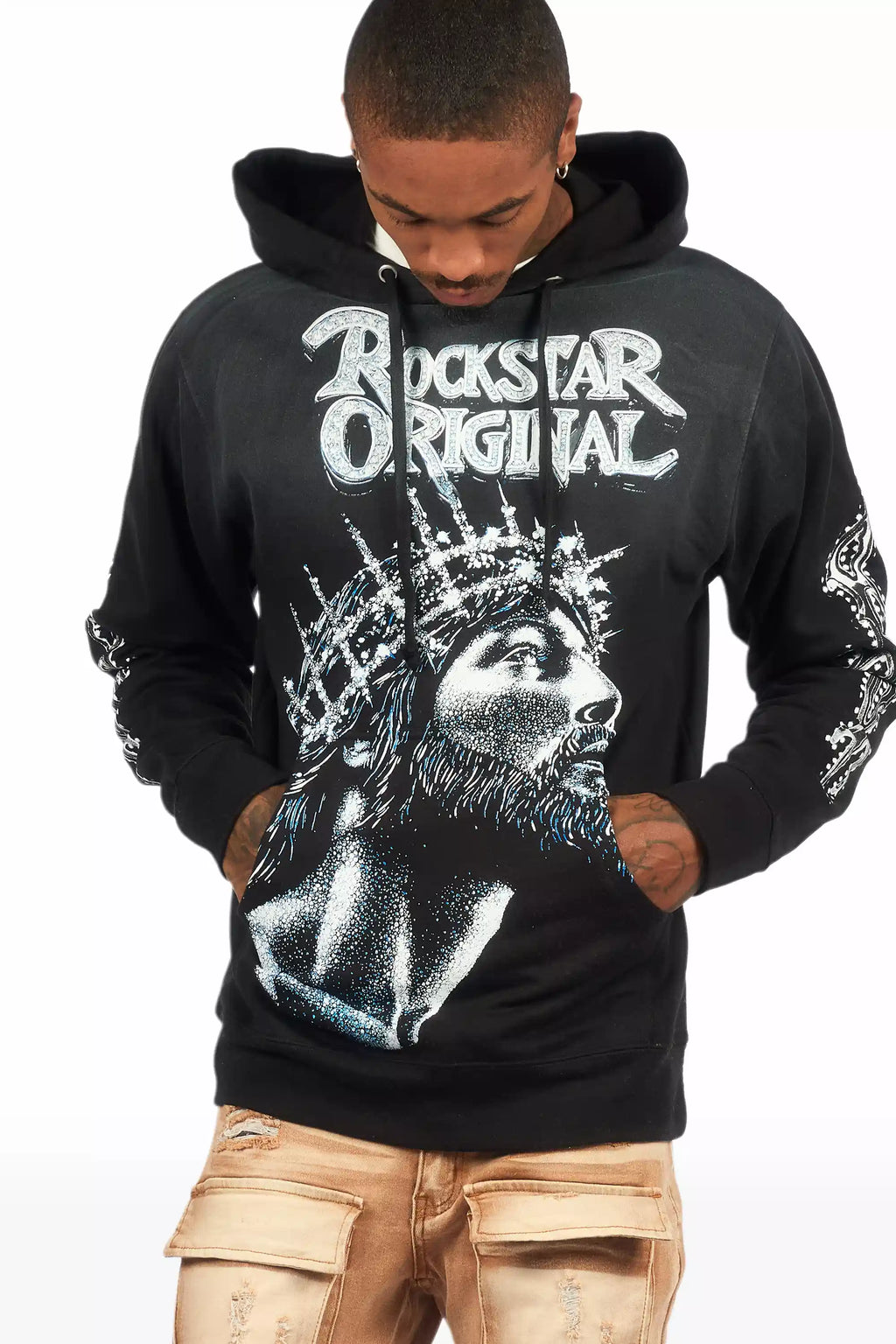 Darius Black Graphic Hoodie