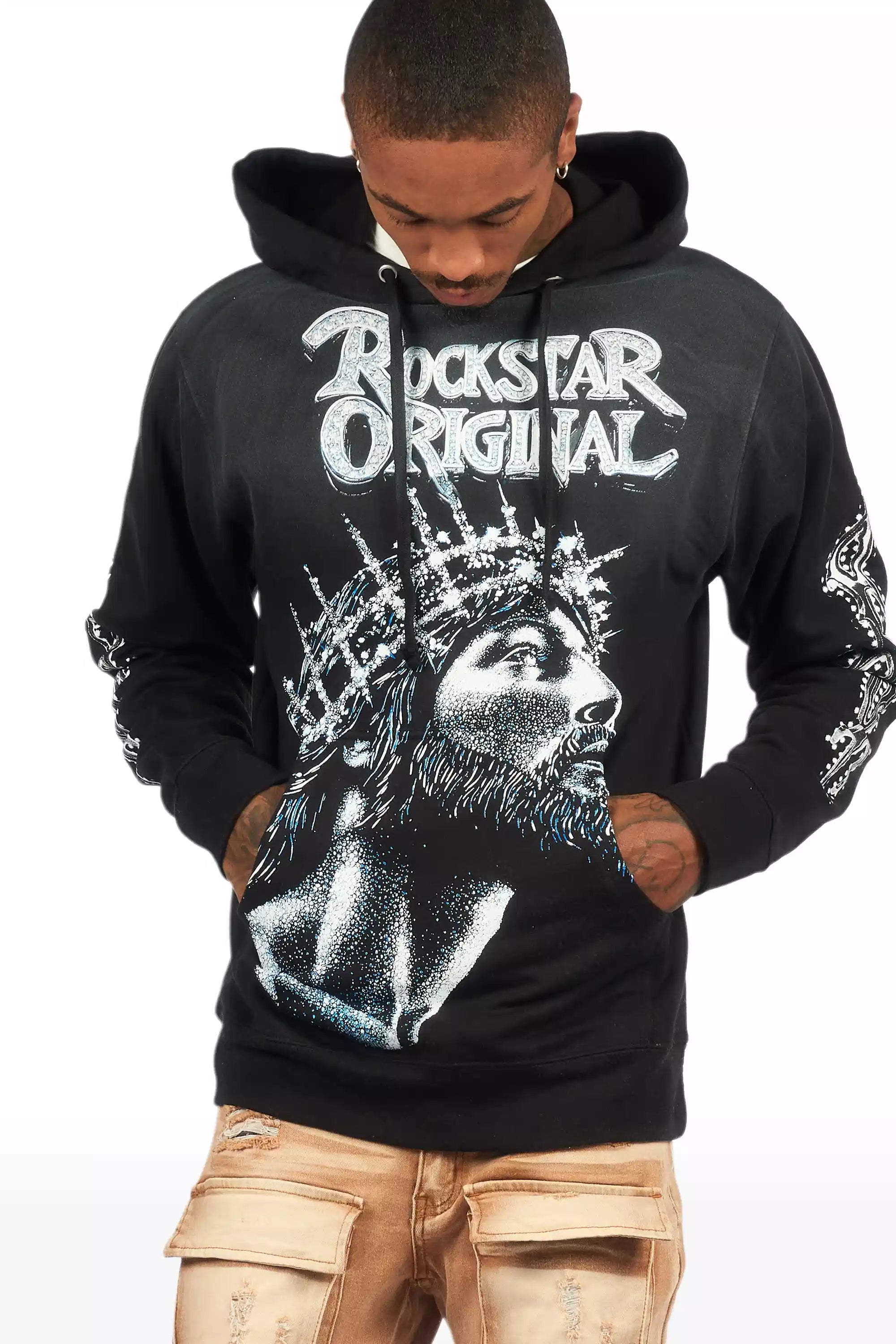 Darius Black Graphic Hoodie
