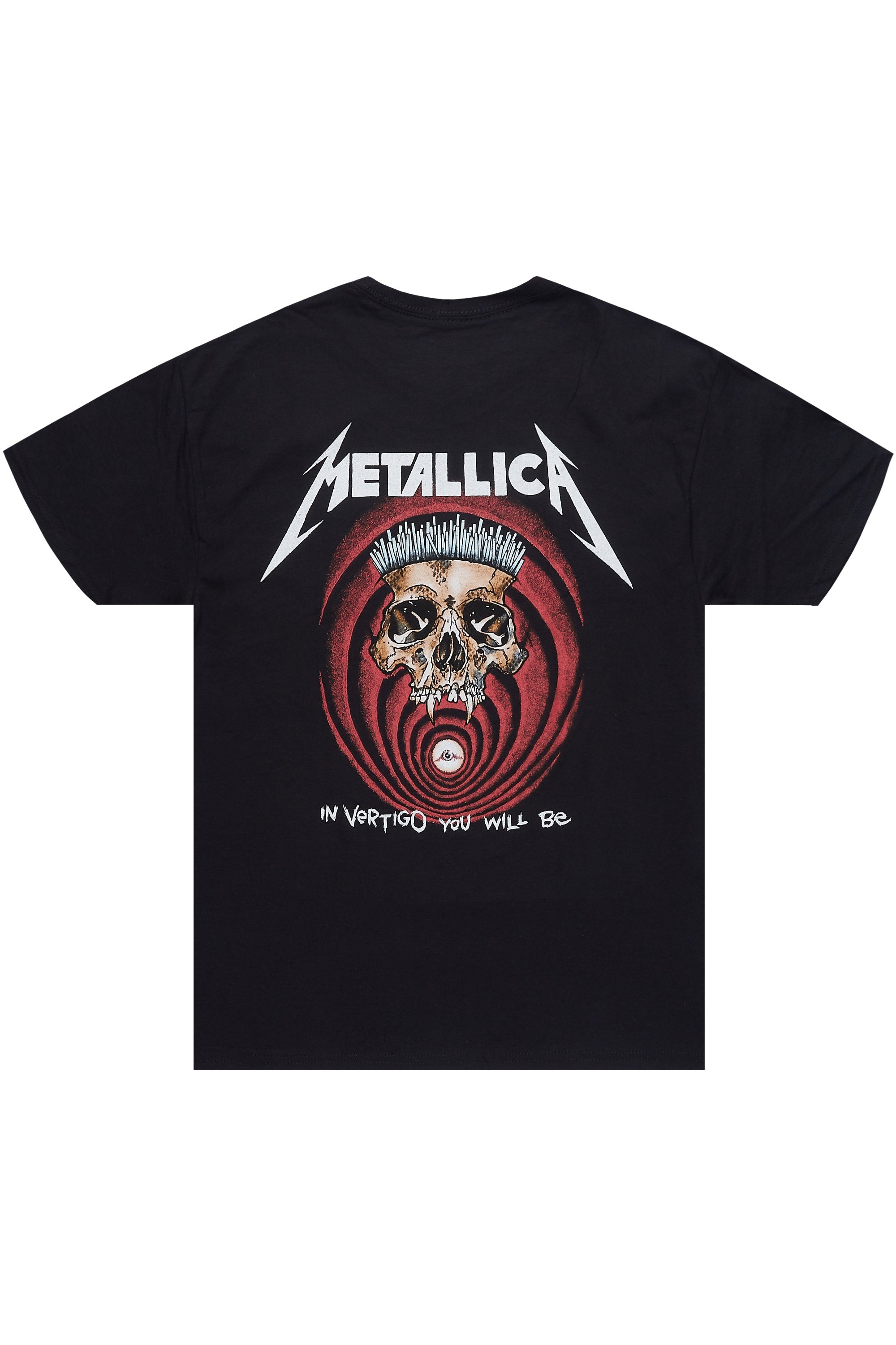 Metallica Shortest Straw Black/Red Graphic T-Shirt