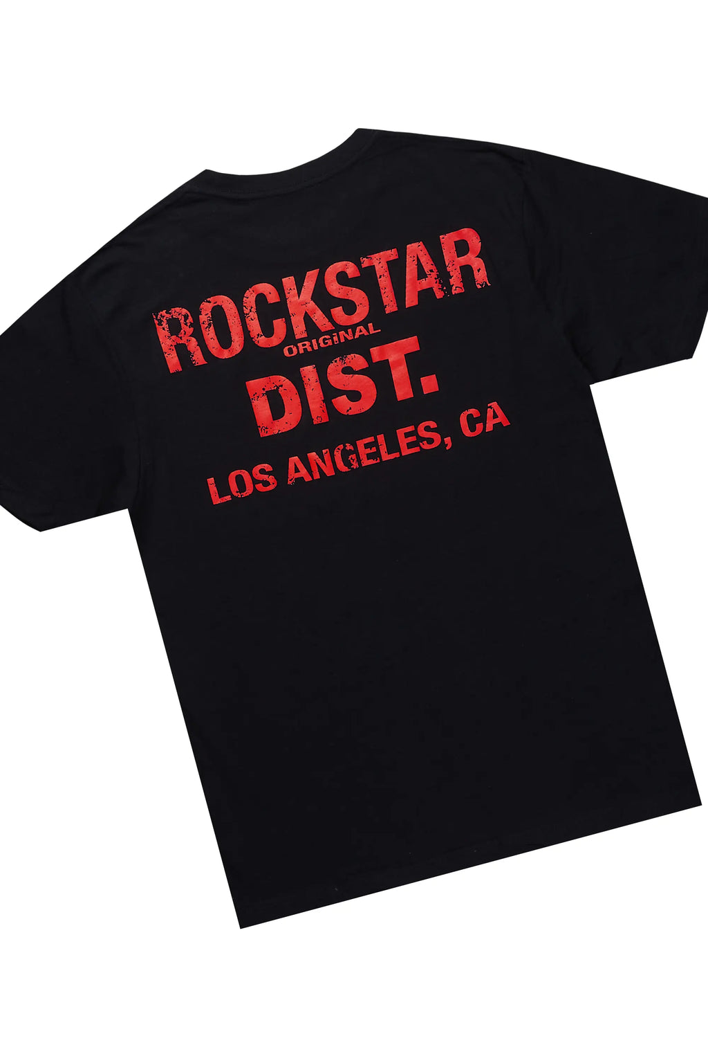 Akos Black/Red Tint T-Shirt/Denim Short Set