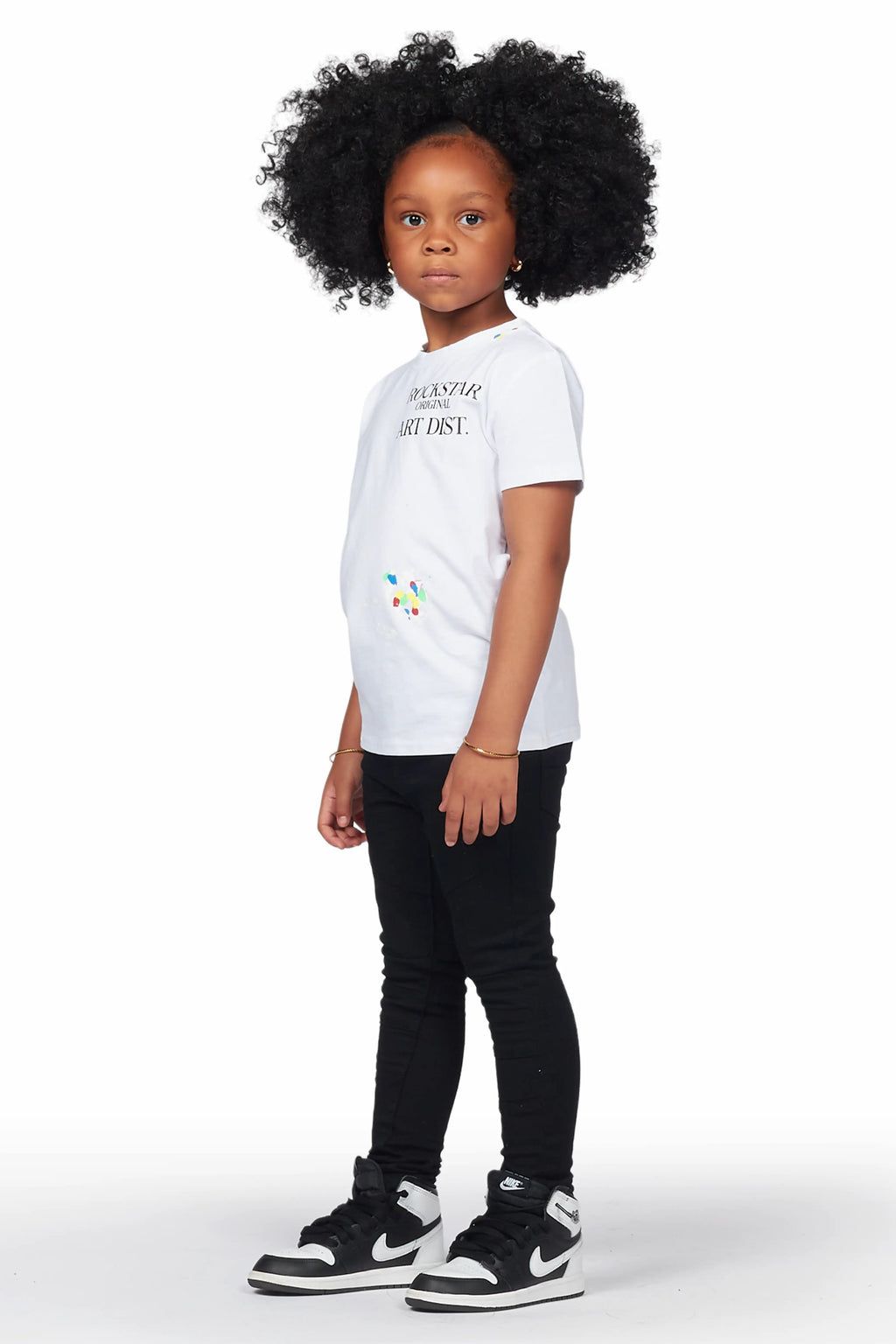 Girls Hale Black Biker Skinny Jean