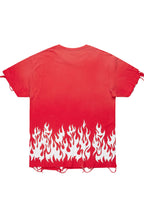 Bubble Red Oversized Graphic T-Shirt