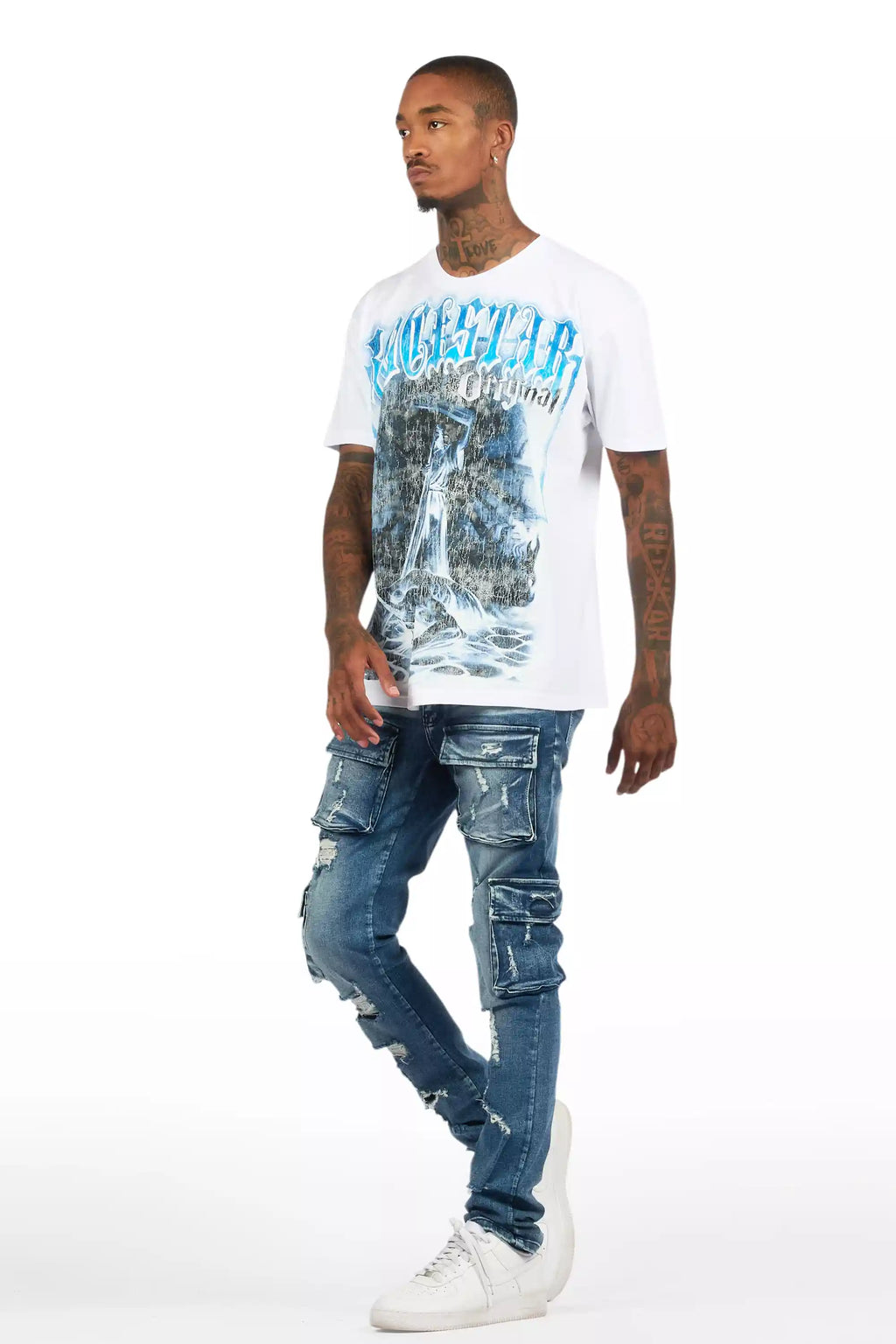 Kap Dark Blue Cargo Jean