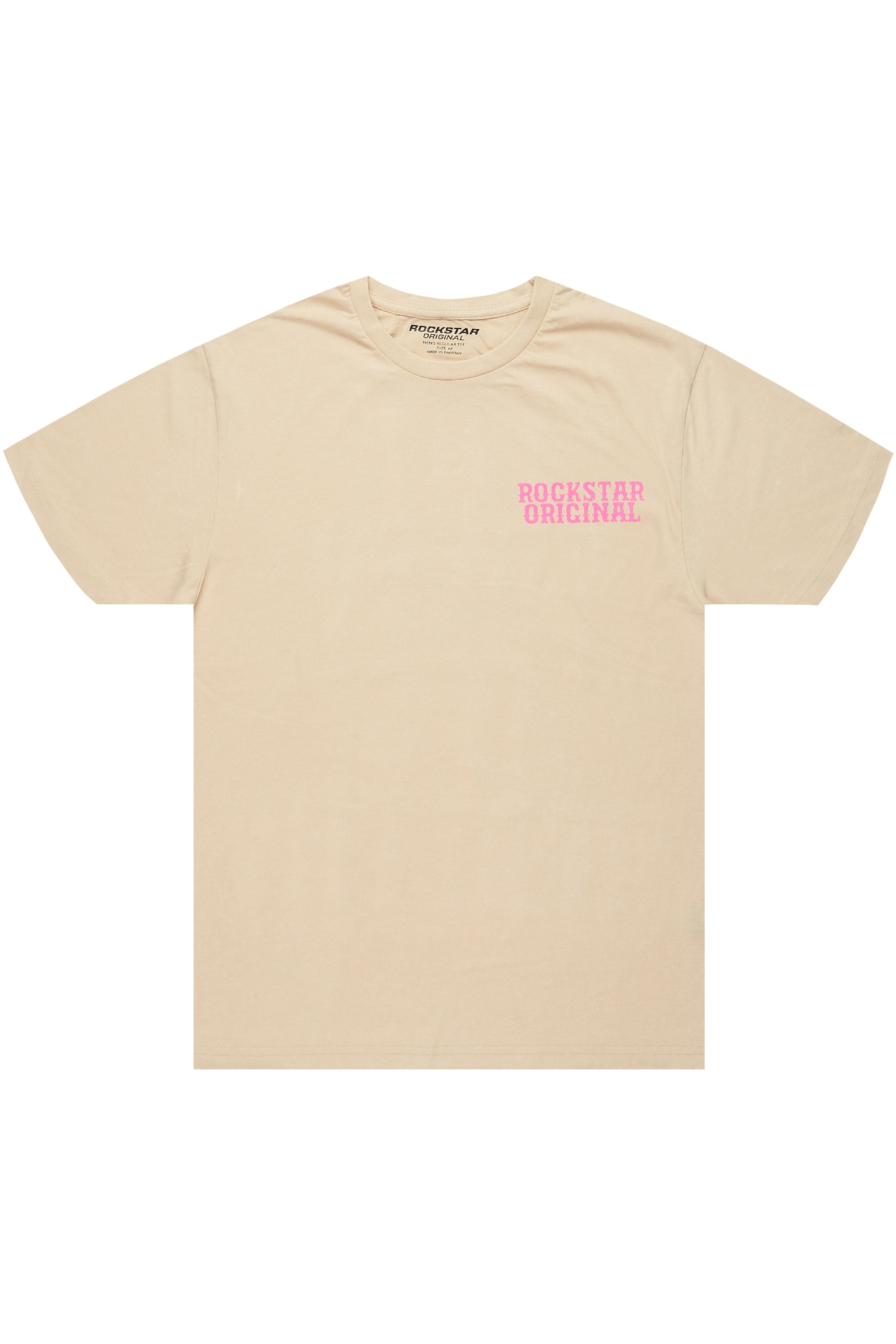 Posse Vintage Sand/Neon Pink Graphic T-Shirt