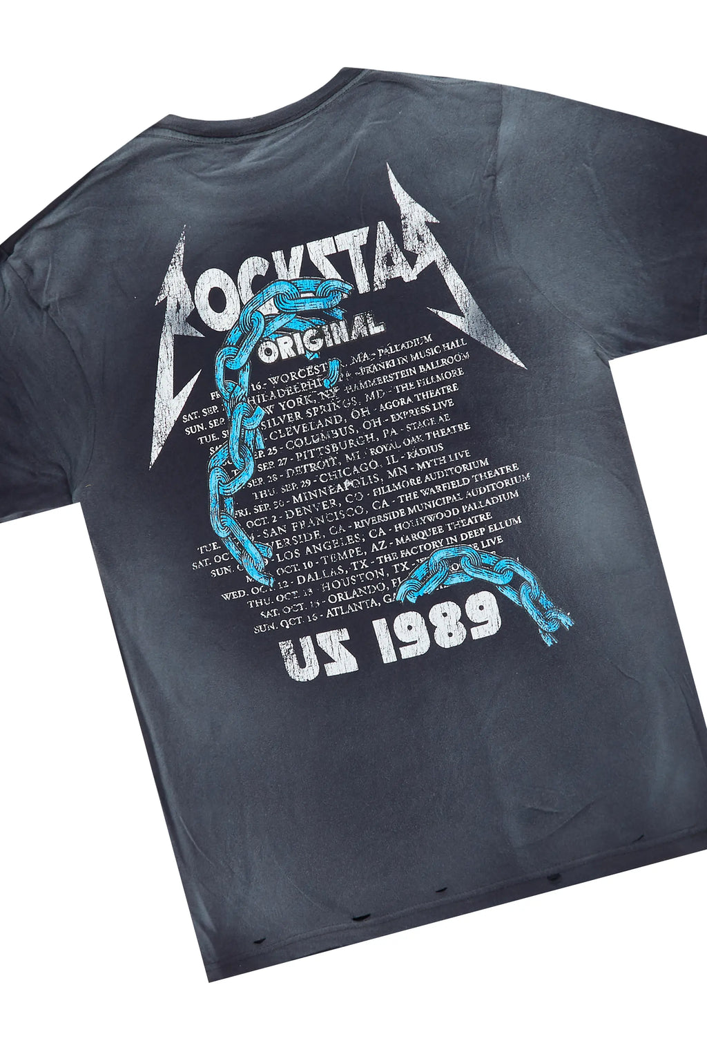 Clester Navy T-Shirt & Bossko Blue Stacked Flare Jean Bundle