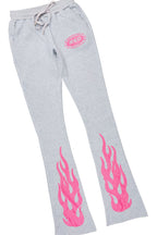 Esha Heather Grey T-Shirt Trackset