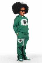 Girls Sargie Green Stacked Pant Set