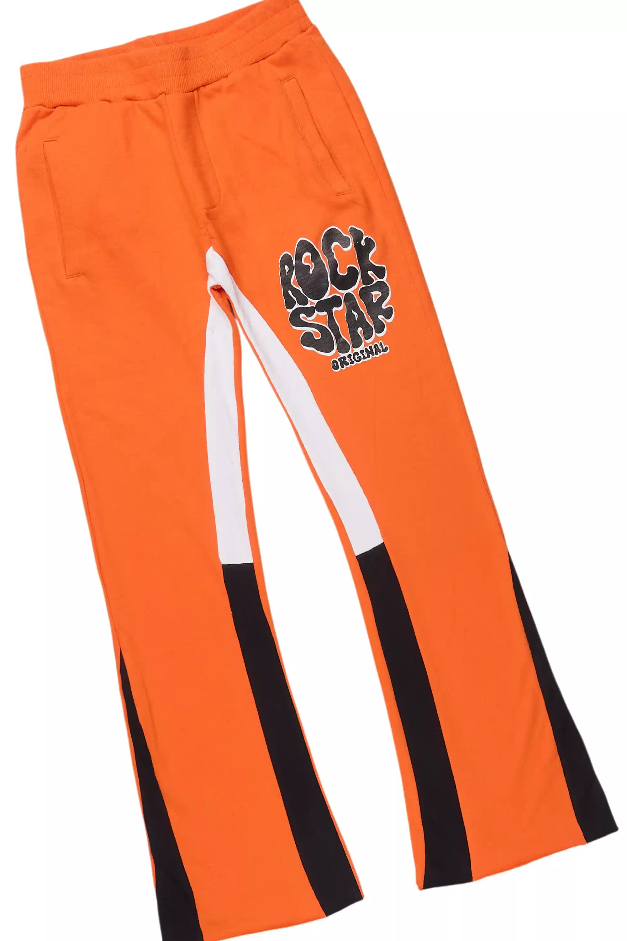 Boys Warblen Orange/Black Stacked Flare Track Set
