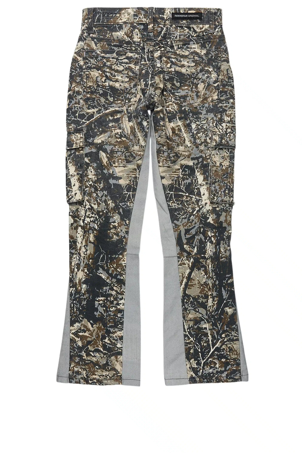 Boys Oak Grey Tree Camo Flare Cargo Jean