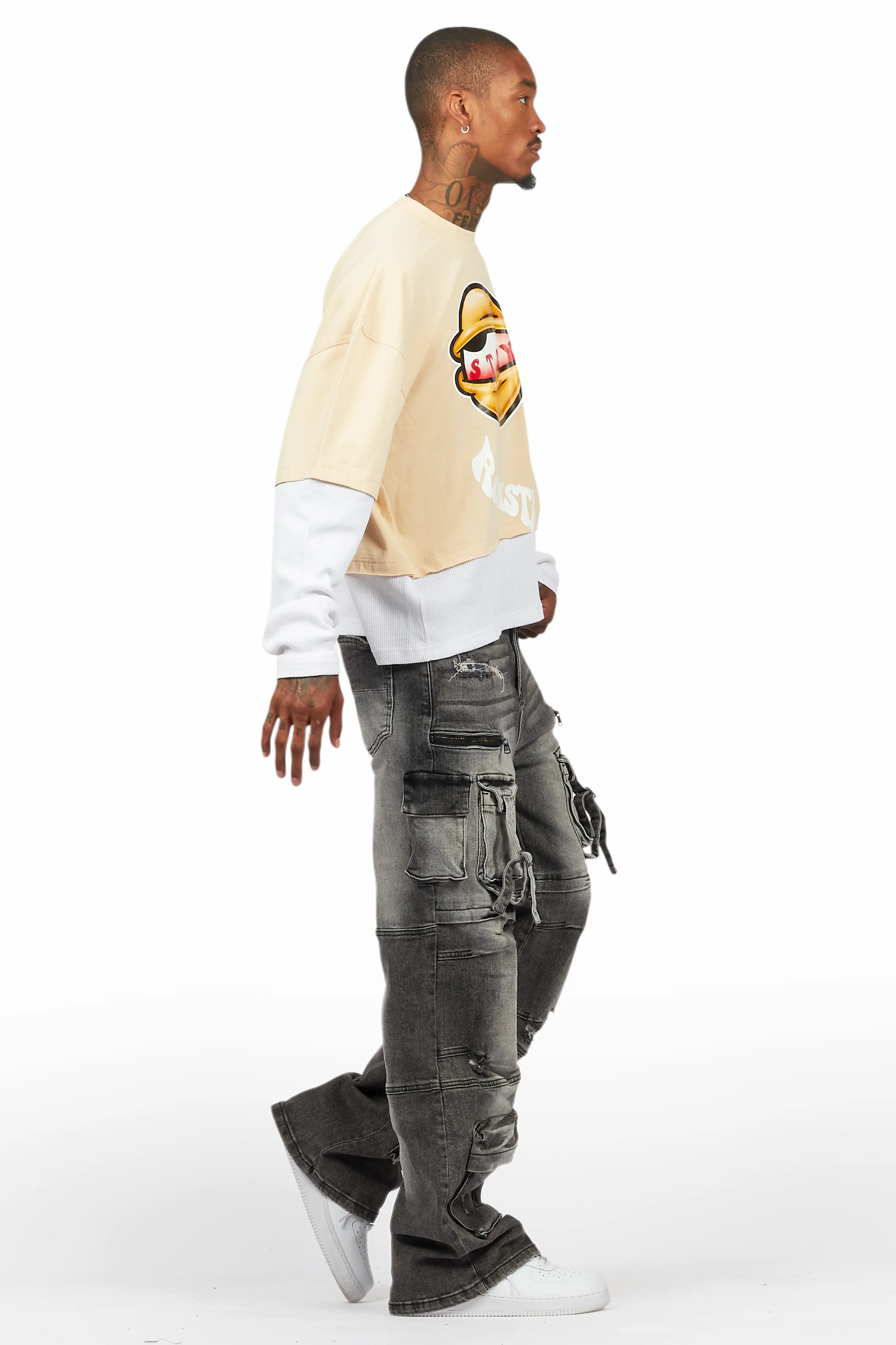 Berdi Black Wash Baggy Fit Jean