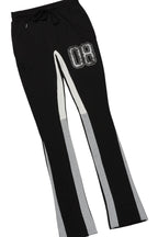 Fields Black/White Stacked Flare Hoodie Track Set