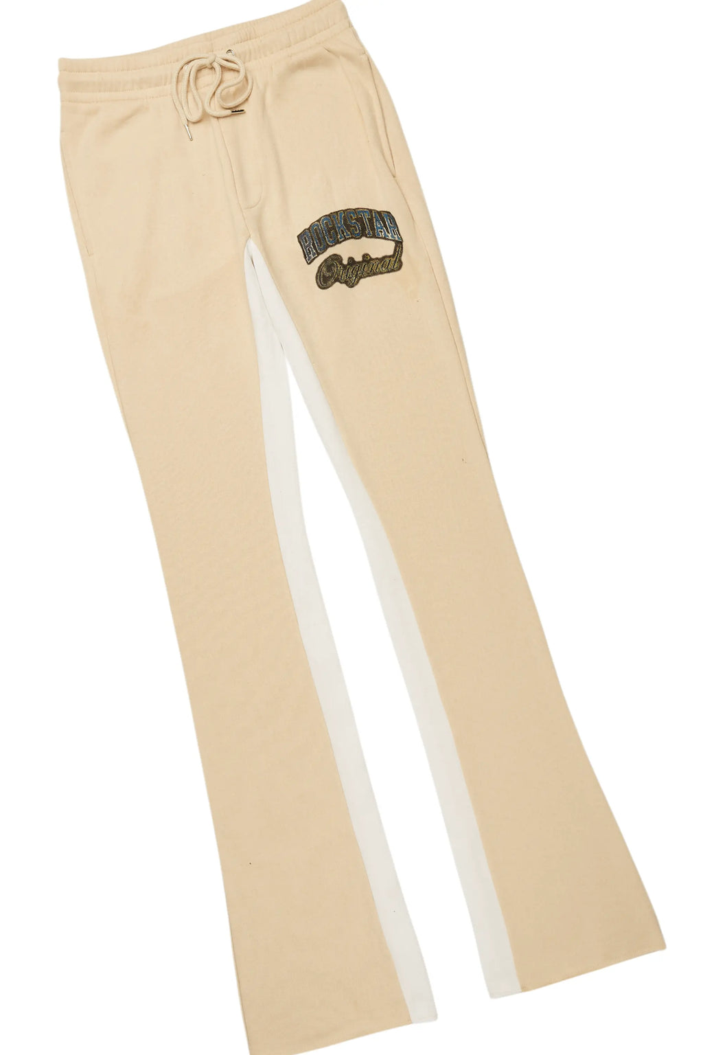 Waller Black/Beige Long Sleeve T-Shirt/Baggy Pant Set