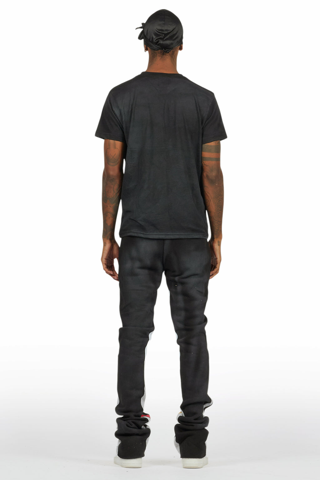 Beno Black/Yellow T-Shirt/Stacked Flare Track Set