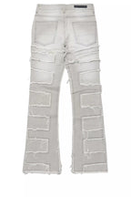 Boys Shake Light Grey Stacked Flare Jean