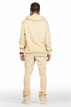 Briggs Beige Hoodie/Super Stacked Flare Track Set