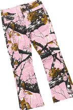 Girls Mia Pink Hoodie/Stacked Flare Jean Set